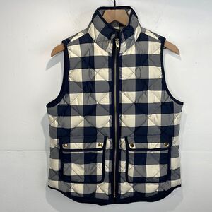 J. Crew Excursion Quilted Vest in Buffalo Plaid Check Size small